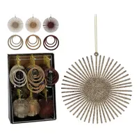 Kerstornament Rond Glitter Ø10cm Assorti 1st