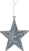 Kerstornament Ster Glitter Assorti 1st