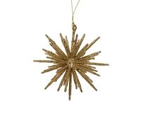 Kerstornament Ster Glitter Goud Ø11,5cm