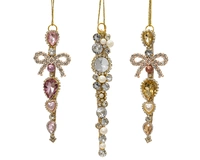 Kerstornament Strass & Parel 15cm Assorti 1st