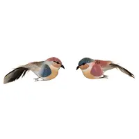 Kerstornament Vogel Clip 12,5cm Assorti 2st