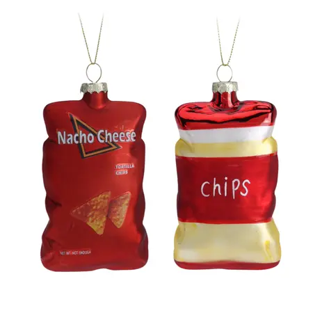 Kerstornament Zakje Chips Assorti 1st