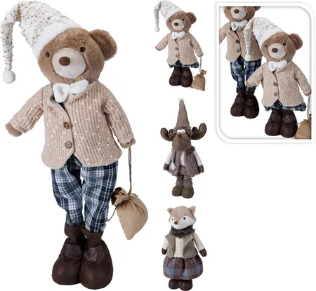 Kerstpop Dier Staand 62cm