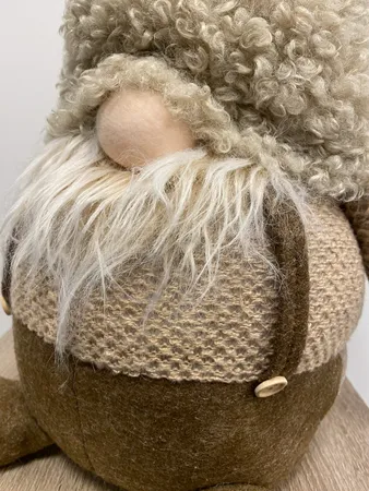 Kerstpop Gnoom Bruin 80cm