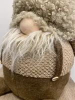 Kerstpop Gnoom Bruin 80cm