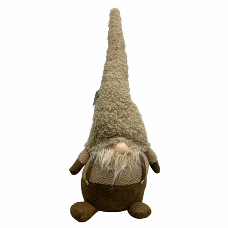 Kerstpop Gnoom Bruin 80cm