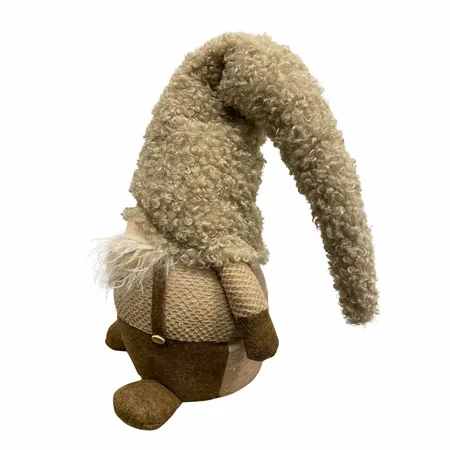Kerstpop Gnoom Bruin 80cm
