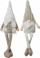 Kerstpop Gnoom Zittend 50cm Assorti 1st