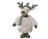 Kerstpop Hert Staand Beige 42cm
