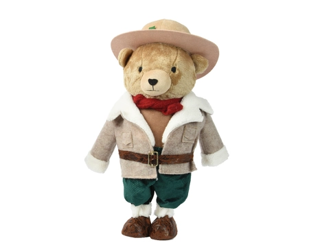 Kerstpop Teddybeer Lichtbruin 60cm