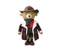 Kerstpop Teddybeer Rood 117cm
