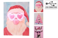 Kerstschilderij Neon LED Assorti 1st