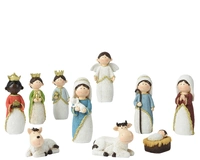 Kerststalfiguren Polystone 10-delig