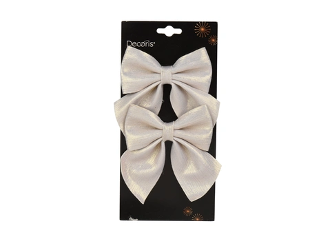 Kerststrik Parel 13cm 2st