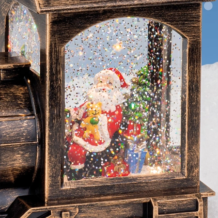 Lumineo Kersttafereel in Trein met LED en Muziek