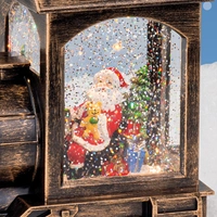 Lumineo Kersttafereel in Trein met LED en Muziek