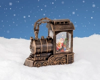 Kersttafereel in Trein met LED en Muziek