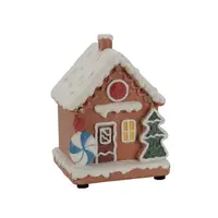 Kersttafereel Snoephuis met LED Set 8-delig