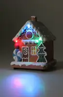 Kersttafereel Snoephuis met LED Set 8-delig