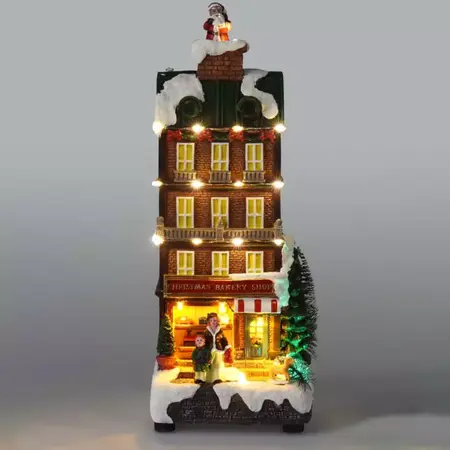 Kersttafereel Speelgoedwinkel met LED en Beweging Assorti 1st