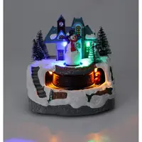 Kersttafereel Trein met LED en Beweging