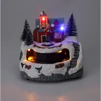 Kersttafereel Trein met LED en Beweging