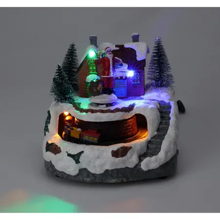 Kersttafereel Trein met LED en Beweging Assorti 1st