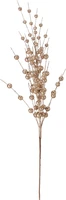Kersttak Bollen Glitter Champagne 80cm