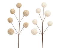 Kersttak Bollen Kunstbont Glitter 51cm Assorti 1st