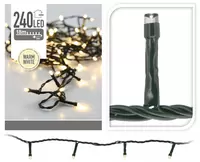 Kerstverlichting 240 LED 18m ww groen snoer