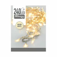 Kerstverlichting 240 LED 18m WW Transparant