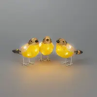 Kerstverlichting 3 Koolmezen Acryl 24 LED