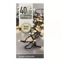 Kerstverlichting 40 LED 3m Groen Snoer