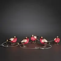 Kerstverlichting 5 Goudvinken Acryl 40 LED