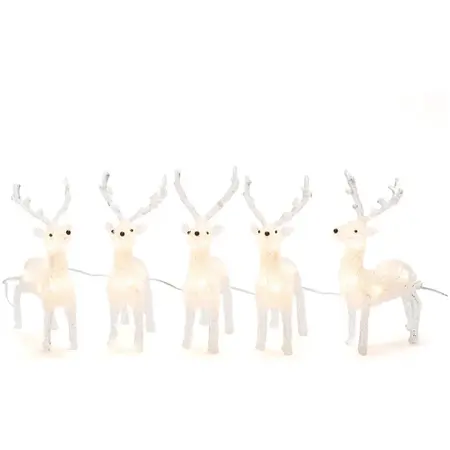 Kerstverlichting 5 Rendieren Acryl 40 LED
