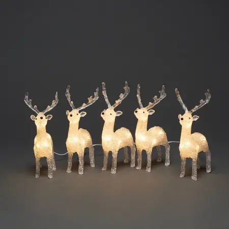 Kerstverlichting 5 Rendieren Acryl 40 LED