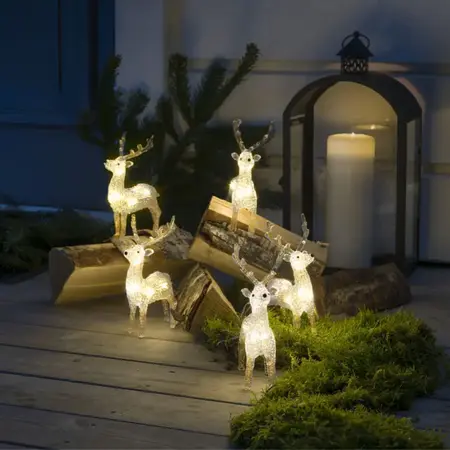 Kerstverlichting 5 Rendieren Acryl 40 LED