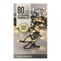 Kerstverlichting 80 LED 6m Groen Snoer