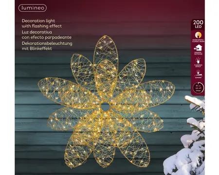 Kerstverlichting Bloem 200 LED Ø38cm