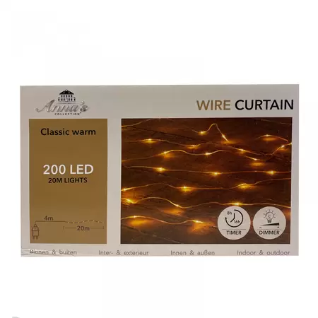 Kerstverlichting Draad 200 Micro-LED 20m CW