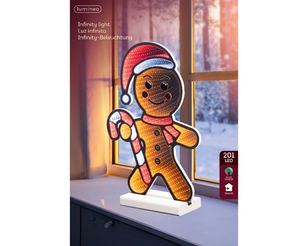 Kerstverlichting Infinity Light Gingerbread 38cm