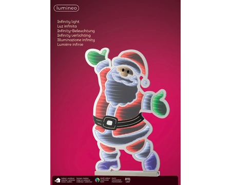 Kerstverlichting Infinity Light Kerstman 120cm