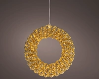 Kerstverlichting Kerstkrans Goud 300 LED Ø38cm