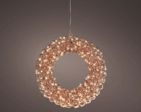 Kerstverlichting Kerstkrans Rosé Goud 300 LED Ø38cm