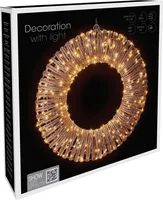 Kerstverlichting Kerstkrans Rotan 400 LED Ø38cm