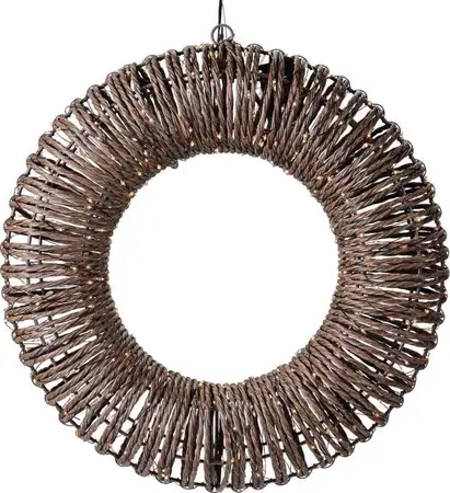 Kerstverlichting Kerstkrans Rotan 400 LED Ø38cm