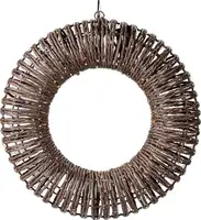 Kerstverlichting Kerstkrans Rotan 400 LED Ø38cm