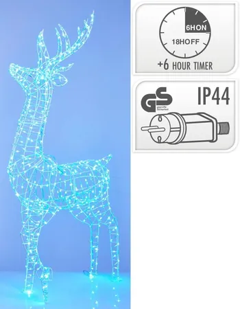 Kerstverlichting Rendier 376 LED 150cm Multicolor