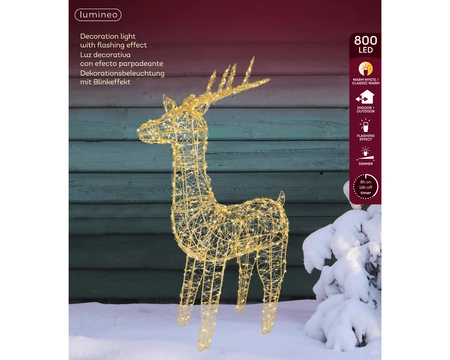 Kerstverlichting Rendier 800 LED 104cm