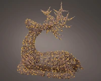 Kerstverlichting Rendier Liggend 630 LED 88cm